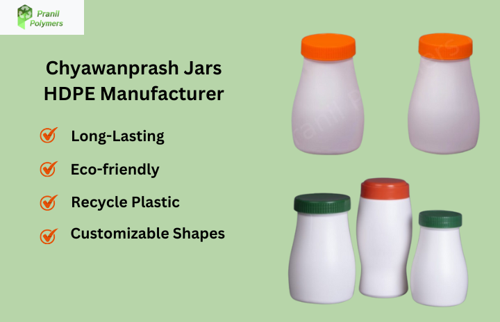 Chyawanprash Jars HDPE Manufacturer in the USA: Pranil Polymers