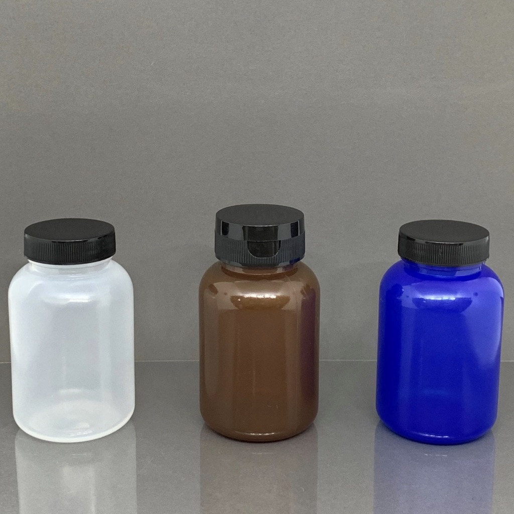 Round Bottles PP Amber/Transparent