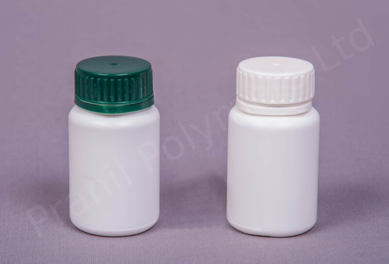 Round Tablet Containers with Break-Seal Cap HDPE/PP